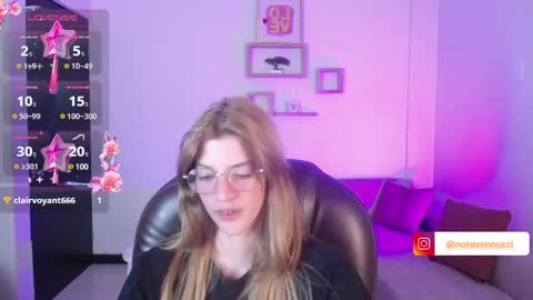 Snapshot of nora_vennucci chatting on 02.07.25 Nora online show from 02.07.25