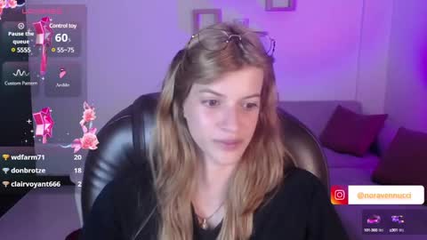 Snapshot of nora_vennucci chatting on 02.07.25 Nora online show from 02.07.25