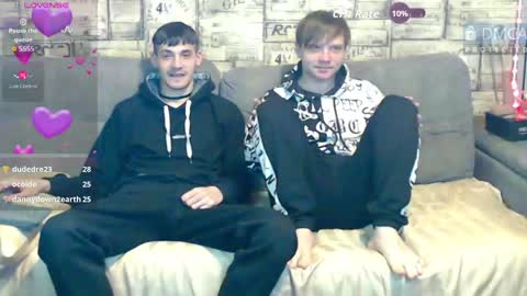 Max tall dark-haired guy with tattoos and Phil blond-haired online show from 05.15.26