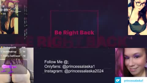 Snapshot of princessalaska1 chatting on 01.21.25 PrincessAlaska online show from 01.21.25