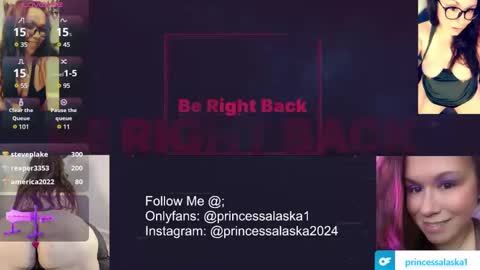 Snapshot of princessalaska1 chatting on 02.18.25 PrincessAlaska online show from 02.18.25