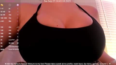 Ayana Delatorre online show from 09.27.25