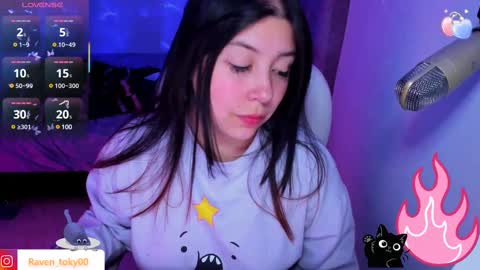 Snapshot of raven_toky0 chatting on 02.22.25 Raven online show from 02.22.25