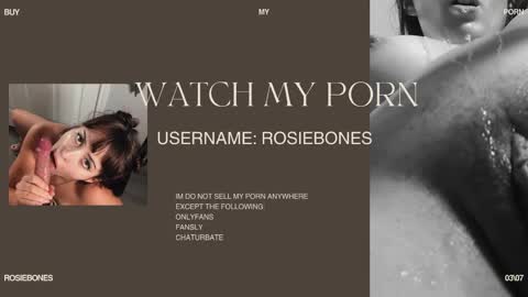 Rosie Bones online show from 05.18.26
