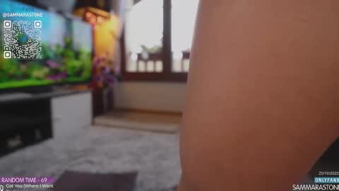 Snapshot of sammarastone chatting on 10.25.25 Maria online show from 10.25.25