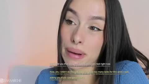 Snapshot of saraarchbould chatting on 06.16.26 Sara online show from 06.16.26