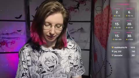 Snapshot of scarlettsrose chatting on 01.07.25 Scarlett online show from 01.07.25