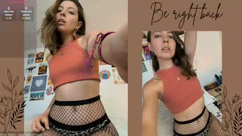 Aria Independent model online show from 10.31.25