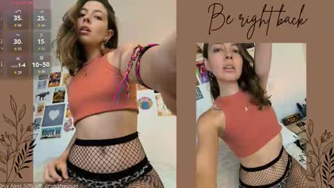 Aria Independent model online show from 12.16.25