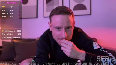 Snapshot of seb_tv chatting on 01.01.25 Sebastian online show from 01.01.25