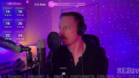 Snapshot of seb_tv chatting on 01.06.25 Sebastian online show from 01.06.25