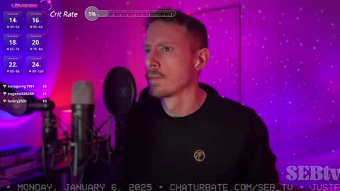 Snapshot of seb_tv chatting on 01.06.25 Sebastian online show from 01.06.25