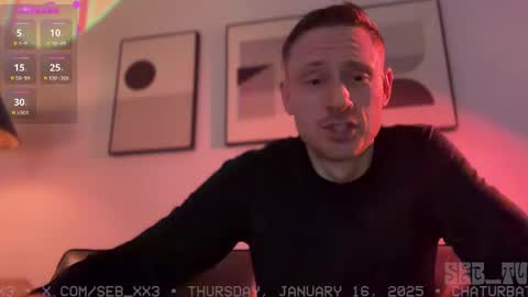 Snapshot of seb_tv chatting on 01.17.25 Sebastian online show from 01.17.25