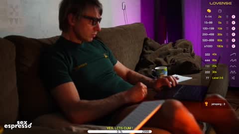 Snapshot of sexespresso chatting on 09.12.25 Thank you for Birthday Wishes  online show from 09.12.25