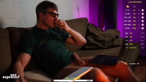 Snapshot of sexespresso chatting on 10.31.25 Thank you for Birthday Wishes  online show from 10.31.25