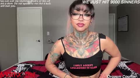 Mistrx Sin online show from 09.17.25