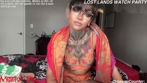 Mistrx Sin online show from 09.20.25