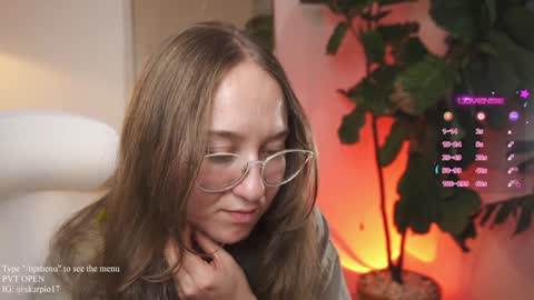 Snapshot of skarpio17 chatting on 01.27.25 Im Scarlett ONLINE 5pm-10pm NYC time online show from 01.27.25