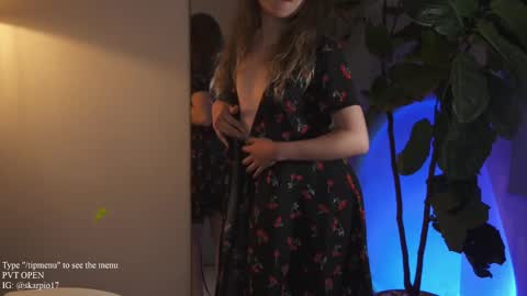 Snapshot of skarpio17 chatting on 03.10.25 Im Scarlett ONLINE 5pm-10pm NYC time online show from 03.10.25