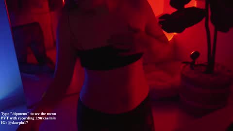 Snapshot of skarpio17 chatting on 11.15.25 Im Scarlett ONLINE 5pm-10pm NYC time online show from 11.15.25