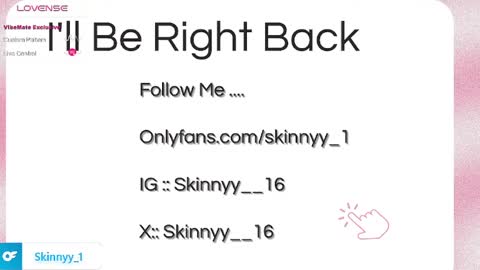 Skinnyy   online show from 05.17.26