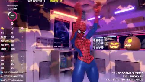 Snapshot of skyeanette chatting on 10.31.25 SkyeAnette online show from 10.31.25