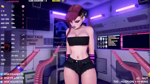 Snapshot of skyeanette chatting on 11.29.25 SkyeAnette online show from 11.29.25