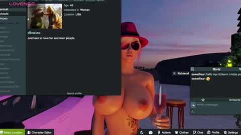 Snapshot of sweet_fleur chatting on 09.18.25 Fleur online show from 09.18.25