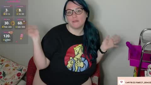 Snapshot of sweet_gracie chatting on 10.31.25 Sweet Gracie online show from 10.31.25