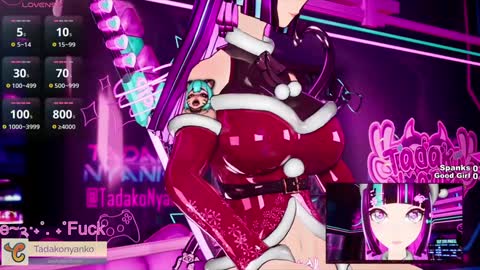 Snapshot of tadakonyanko chatting on 12.19.24 Tadako Nyanko online show from 12.19.24