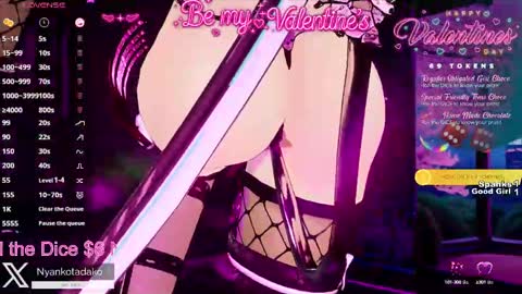 Snapshot of tadakonyanko chatting on 02.15.25 Tadako Nyanko online show from 02.15.25