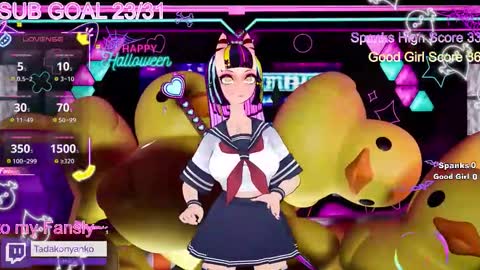 Snapshot of tadakonyanko chatting on 11.12.25 Tadako Nyanko online show from 11.12.25