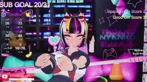 Snapshot of tadakonyanko chatting on 12.03.25 Tadako Nyanko online show from 12.03.25