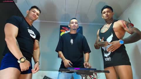 Snapshot of the_golden_boys chatting on 12.07.24 SCOTT THEO KAMERON GENDERSON online show from 12.07.24