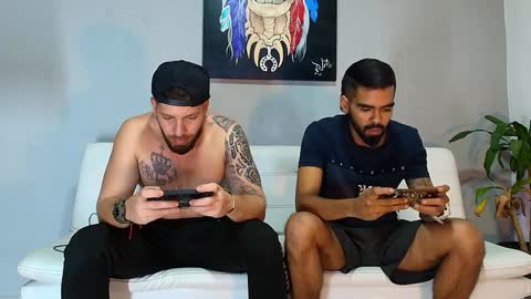 Snapshot of the_golden_boys chatting on 12.07.24 SCOTT THEO KAMERON GENDERSON online show from 12.07.24