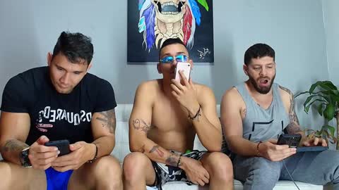 Snapshot of the_golden_boys chatting on 12.20.24 SCOTT THEO KAMERON GENDERSON online show from 12.20.24