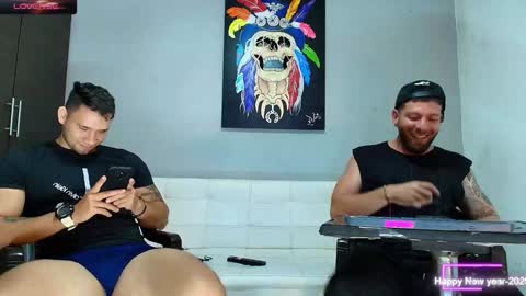 Snapshot of the_golden_boys chatting on 02.04.25 SCOTT THEO KAMERON GENDERSON online show from 02.04.25