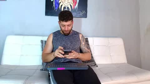 Snapshot of the_golden_boys chatting on 03.08.25 SCOTT THEO KAMERON GENDERSON online show from 03.08.25