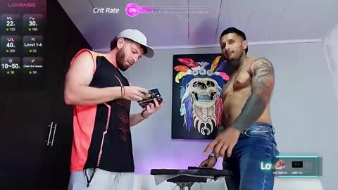 Snapshot of the_golden_boys chatting on 03.10.25 SCOTT THEO KAMERON GENDERSON online show from 03.10.25