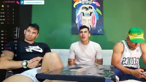 Snapshot of the_golden_boys chatting on 09.09.25 SCOTT THEO KAMERON GENDERSON online show from 09.09.25