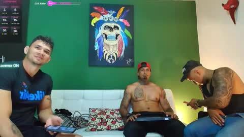 Snapshot of the_golden_boys chatting on 10.07.25 SCOTT THEO KAMERON GENDERSON online show from 10.07.25