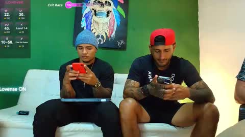 Snapshot of the_golden_boys chatting on 10.17.25 SCOTT THEO KAMERON GENDERSON online show from 10.17.25