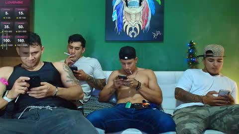 Snapshot of the_golden_boys chatting on 12.04.25 SCOTT THEO KAMERON GENDERSON online show from 12.04.25