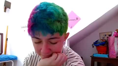 Snapshot of tomboyblue chatting on 10.26.25 Blue online show from 10.26.25