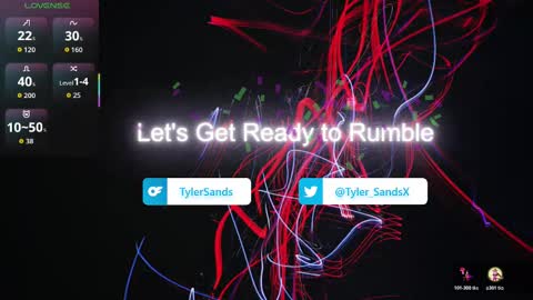 Snapshot of tylersands chatting on 10.30.25 Tyler Sands online show from 10.30.25