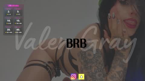 Snapshot of valengray chatting on 01.10.25 Valen online show from 01.10.25