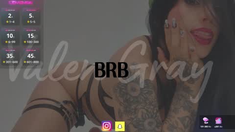 Snapshot of valengray chatting on 01.25.25 Valen online show from 01.25.25