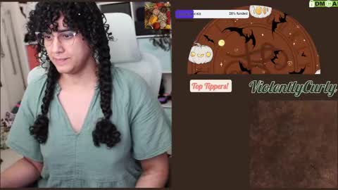 Snapshot of violentlycurly chatting on 09.16.25 Curly the Coin Operated Toy online show from 09.16.25