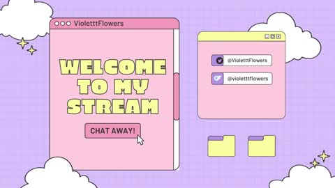 Violet Flowers online show from 10.15.25