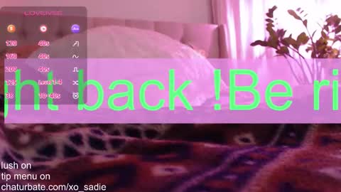 Snapshot of xo_sadie chatting on 12.01.25 Xo Sadie online show from 12.01.25